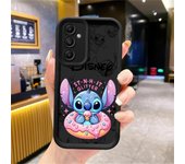Phone Case for Samsung Galaxy A54 A52 A14 A53 A12 A13 A23 A71 A34 A51 A33 A32 A15 Shockproof Cover Disney Lovely Stitch Donut