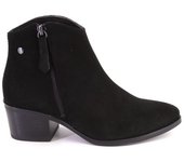 KAOLA 3050SERRAJE Botines de mujer negro ANTE SERRAJE 624