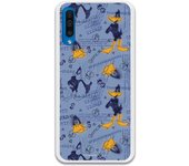 Funda original compatible con Samsung Galaxy A50 - A50s - A30s - Pato Lucas Fondo Azul