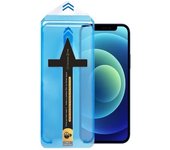 For iPhone 15 Pro 14 PLUS Max Screen Protector Tempered Glass 13 12 11 XS XR X Dust Free Phone With Install Kit Remove Explosion