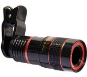 20X Long Focus Mobile Phone Lens 8x 12x HD Zoom Monocular Phone Camera Len External Clip Phone Telescope Lens for iPhone Android