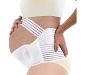 Soporte de Barriga Ajustable para Embarazadas Protector de Abdomen con Cinturón de Espalda L