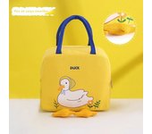 Kids Portable Insulated Thermal Picnic Food Cute Yellow Duck Lunch Bag Box Tote Food Fresh Cooler Bags Pouch for Children Bag
