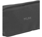 MILAN ESTUCHE PORTATODO 3 CREMALLERAS SERIE SHADOW NEGRO SHADOW 22x5x10 Cms.