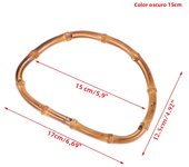 Vintage Bamboo Bag Wooden Handles Replacement Diy Accessories For Women Handbags