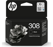 HP 308 7FP21UE, Cartucho de Tinta Original Negro de (160 Páginas), Compatible con Impresoras de Inyección de Tinta HP InkJet Envy 6110e, 6120e, 6122e, 6130e, 6132e, 6520e, 6530e, 6532e