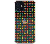 Funda compatible con iPhone 12 Mini - Patron Comecocos Fondo Clear
