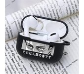 Attack on Titan Earphone Case for Airpods 3 2 1 Soft Black Wirless Bluetooth Headphone Cover Shingeki No Kyojin Anime Cases