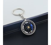 360° Rotatable Car Wheels Men Women Keychain Keyring Car Hub Keychain Pendant Pendant Gift Keyring Pendant Brake Disc Gift