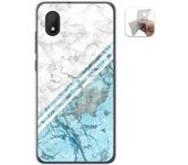 Tumundosmartphone Funda Gel Tpu para Alcatel 1B 2020 diseño Mármol 02 Dibujos