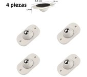 Self Adhesive Swivel Caster Wheel 360° Rotation Ball Caster Strong Load Bearing  Mini Wheels for Moving Furniture Caster Pulley