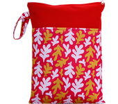 Biai hermoso patrón poliéster bebé impermeable traje de baño bolsa doble bolsillo bebé pañal seco MINI BOLSA húmeda pañal bolsa 25*35