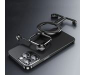 Magnetic Stand Phone Bumper For Iphone 13 12 14 15 Pro Max Plus Luxury Metal Holder Phone Case Magsafe For IPHON 13 14 15 Promax
