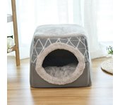 Warm Pet Dog Cat Bed Soft Nest Dual Use Cat Sleeping Bed Pad Winter Warm Pet Cozy Beds Kennel For Small Dogs Cats Puppy