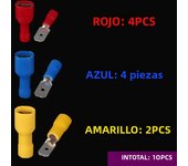 10/100PCS Wire Connector Kit Male Female Insulated Electrical Crimp Wiring Cable Plug  Electrical Wire Crimp Spade Butt Ring