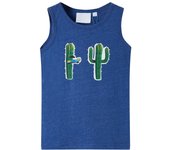 Camiseta de tirantes Azul Dark melange 104