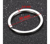 20pcs Stainless Steel Split Jump Rings Metal Hook for Keychain Making DIY