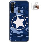 Tumundosmartphone Funda Gel Tpu para Xiaomi Redmi Note 8T diseño Camuflaje 03 Dibujos