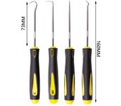4PCS/Set Car Remover Tool Set Auto Car Pick and Hook Set O Ring Oil Seal Screwdrivers Gasket Puller Craft Hand Mechanic Tools