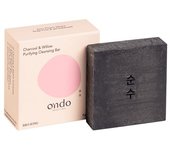 Ondo Beauty 36.5 - CHARCOAL & WILLOW PURIFYING CLEANSING BAR - Limpiador sólido facial que exfolia la piel suavemente sin irritarla. - 70gr