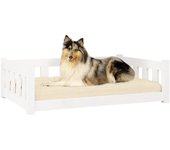 vidaXL Cama para perros 95,5x65,5x28 cm sofá para perros Color Natural,  Blanco, y mas