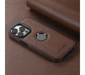 Suteni Compatible Magnetic MagSafe Wireless Charging Case Luxury PU Leather for iPhone 16 Pro Max 15 Plus 14 13 12