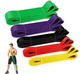 ALLINLIFE Bandas Elasticas Musculacion[Set of 5 Or 8], Gomas Elasticas Musculacion Cintas Elasticas Musculacion con Bolsa de Transporte para Entrenar Powerlifting Fitness Yoga