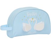 Neceser Escolar Glow Lab Cisnes Azul claro 28 x 18 x 10 cm