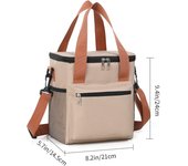Bolsa de almuerzo cruzada de moda con aislamiento grueso y gran capacidad para uso comercial.