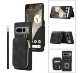 Classic Leather Luxury Phone Case  Zipper Wallet Protective Cover for Google Pixel 6A Pixel7 Pixel7A Pixel7PRO