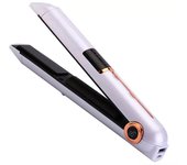 Plancha pelo inalámbrica, Rizador de pelo automático inalámbrico, multifuncional recargable por USB, portátil, pantalla LCD