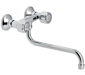 GENEBRE 68197 11 45 66 GAMMA Grupo Mural Fregadero 15Cm Caño Tubo Bajo 24 cm