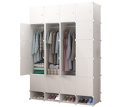 Vicyol S&D Armario Modular, Estantería de Módulos, Organizador Modular de Ropa Ropero para Hogar, Estante de Almacenamiento para Dormitorio