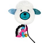 Ibañez Pelota Cascabel Ovejita Juguete de Peluche para Gatos con Cascabel y Cuerdas Coloridas