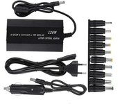 FGNS Adaptador de Corriente de CA Universal de 5 V-24 V, Cargador de Coche Ajustable 5V 120W 5A Ordenador Portátil, Cargador Universal de Portátil Red/Mechero 120W