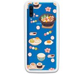 Funda original compatible con Samsung Galaxy A70 - Patron comida asiatica