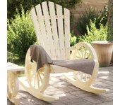 vidaXL Mecedora de jardín Adirondack madera maciza de abeto