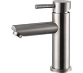 Grifo para lavabo 8500A - Grifo para baño - Grifo para inodoro - Grifo monomando - Acero inoxidable cepillado