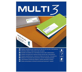 Apli Multi3 Pack de 5.600 Etiquetas Blancas 52.5x21.2mm Adhesivo Permanente