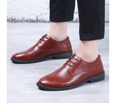 Men's Shoes Black Leather Men's Formal Shoes Oxford Wedding Party Office Business Shoes Plus Size Fashionable and Comfortable