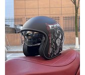 2024 NEW motorcycle helmet for men and women 3C certification 3/4 helmet retro half helmet motorcycle commuting for all seasons