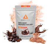 100% Whey Isolate Protein Chocolate Sin Azúcar ni Edulcorante– Aislado de Proteina de Suero de Leche- Proteina para Masa Muscular Baja en Grasa- Proteina sin Azucar, Sin Lecitina de Soja - Bodyathlon