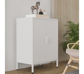 Cajonera metálica de acero aparador aparador alto mueble aparador puertas batientes Flokas S Cajonera metálica de acero aparador aparador alto mueble aparador puertas batientes Flokas S
