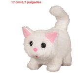 Kawaii Simulation Electronic Interactive Cat Plush Toys Cute Cats Walking Wagging Tail With Sound Stuffed Peluche Doll Gifts Kid