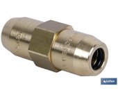 Conector doble r tubo 10x1,25