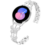 22mm Stainless Steel Band for Huawei Watch GT 42mm 46mm Metal Bling Butterfly Watch Strap for Samsung Galaxy Watch 3 45mm 46mm