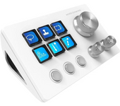 Control deck mars gaming msd-two/ 6 teclas lcd/ 3 ruedas/ 3 botones/ blanco