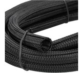 Jandei - Organizador de Cables, Manguito Recoge Cables Mesa Escritorio, Cierre Ocultar Cubre Cables para TV PC de Tereftalato de Polietileno, Negro, Ø13mm Longitud 3 Metros