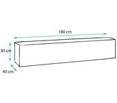 Mueble Tv Con Led | Mueble De Televisión | Mueble De Salón | 2 Cajones | 160x53x35cm | Modelo Selma | Blanco Acabado En Brillo
