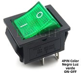 1PCS rocker switch KCD4 4PIN 6PIN 2 / 3 position ON-OFF Mini with light cat-eye 220V LED rocker switch button 16A 30A 250VAC 20A